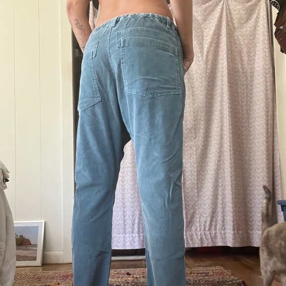 Dr. Collectors Blue Vintage Drop Crotch Corduroy Pants - Picture 4 of 4